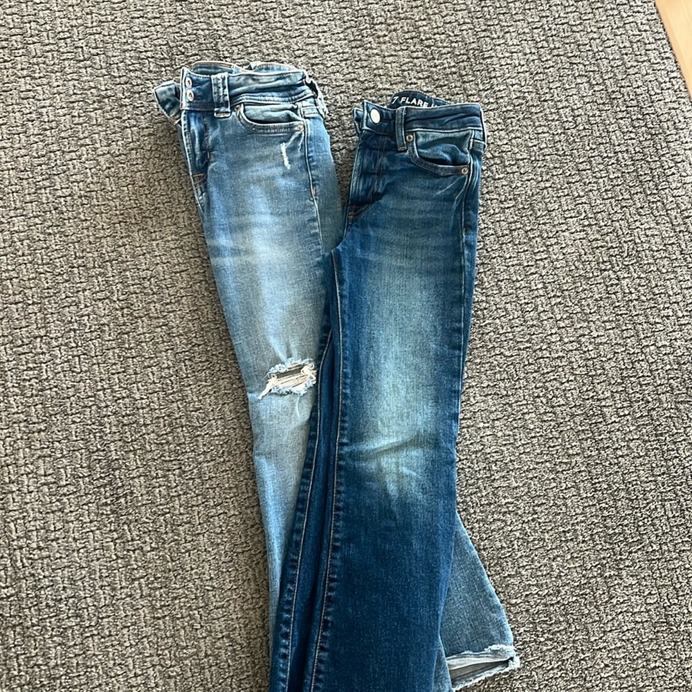 2 pairs GAP Kids denim fit & flare. Perfect condition!